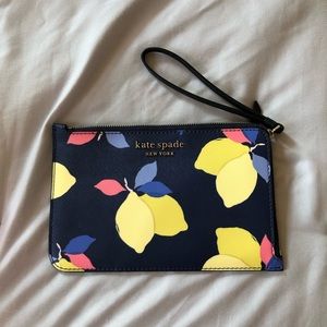 Brand New Kate Spade Lemon Wristlet